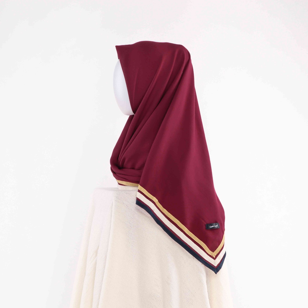 [CYC | COD] REALPICT | Kerudung List Square | Voal Ultrafine Premium | Hijab Segi 4 Kerudung Paris Muslim Wanita Anti Letoy