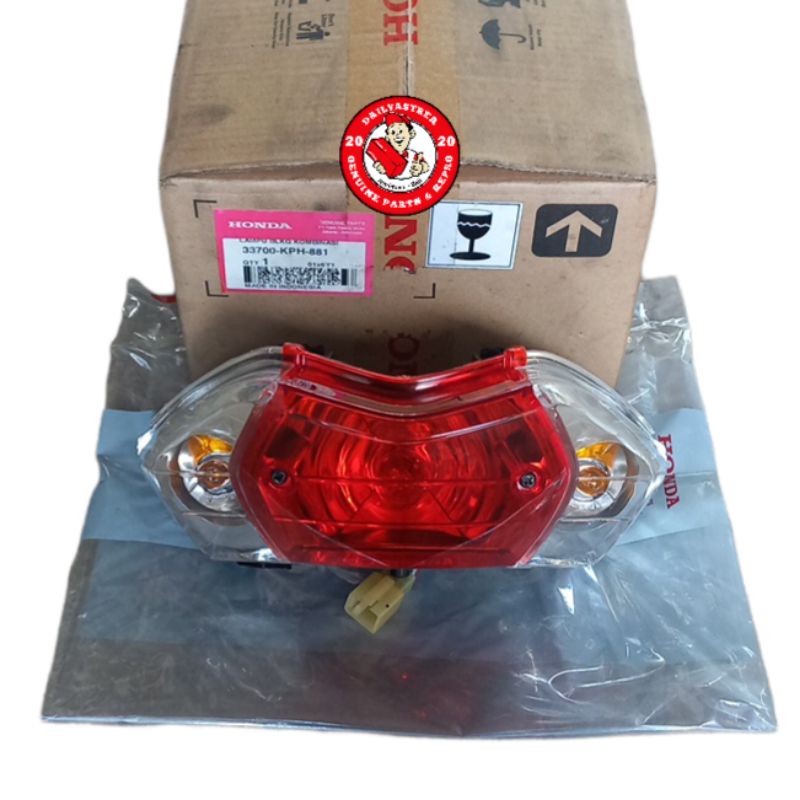 STOPLAMP LAMPU STOP ASSY BELAKANG HONDA KARISMA KHARISMA D X 125 ORIGINAL AHM 33700-KPH-881