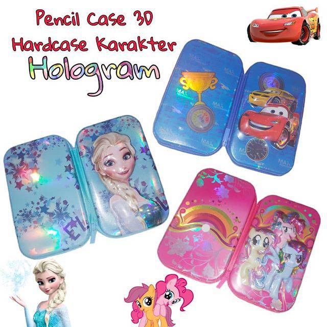 

TEMPAT PENSIL HARDCASE PENCIL CASE TIMBUL 3D HOLOGRAM