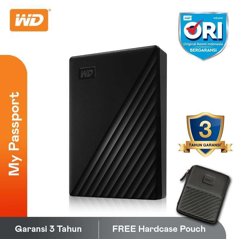 WD My Passport 2TB Eksternal Hardisk-Garansi Resmi NAMPOL GAN