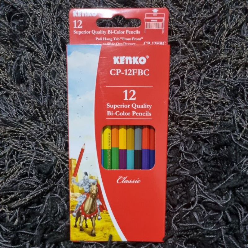 Pensil Bi-Color 12 Warna KENKO CP-12FBC