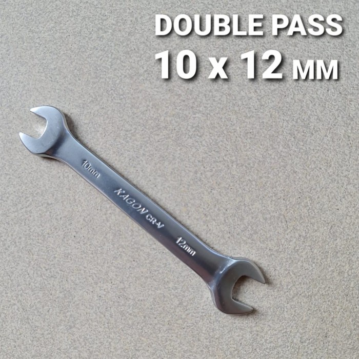 Kunci Double Pas KAGON CRV 10X12 MM