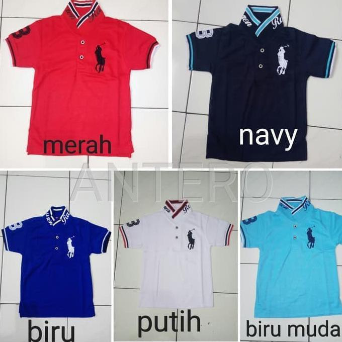 Kaos Anak Polo Navy Atau Biru Dongker