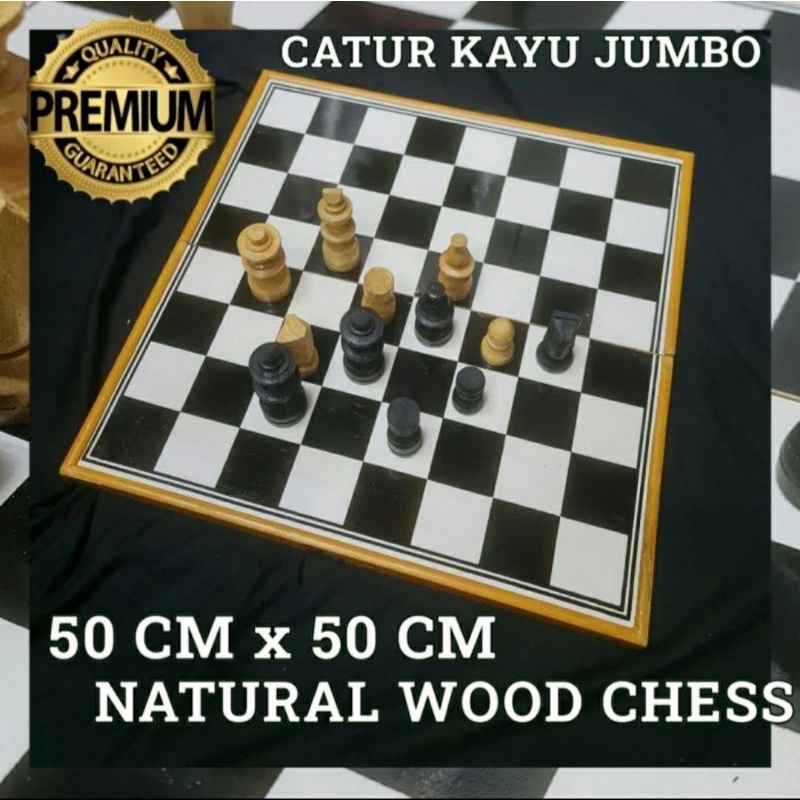 CATUR KAYU JUMBO BESAR PREMIUM FINISHING EOOD CHESS