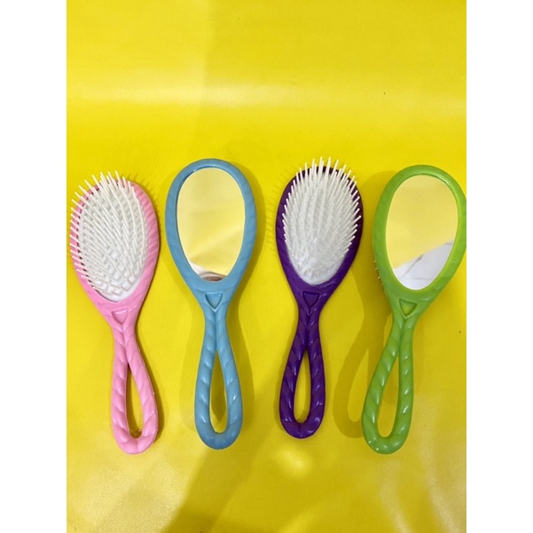 sisir kaca / sisir kaca in 1 / sisir portable / sisir kaca portable / sisir kecil / sisir bulat