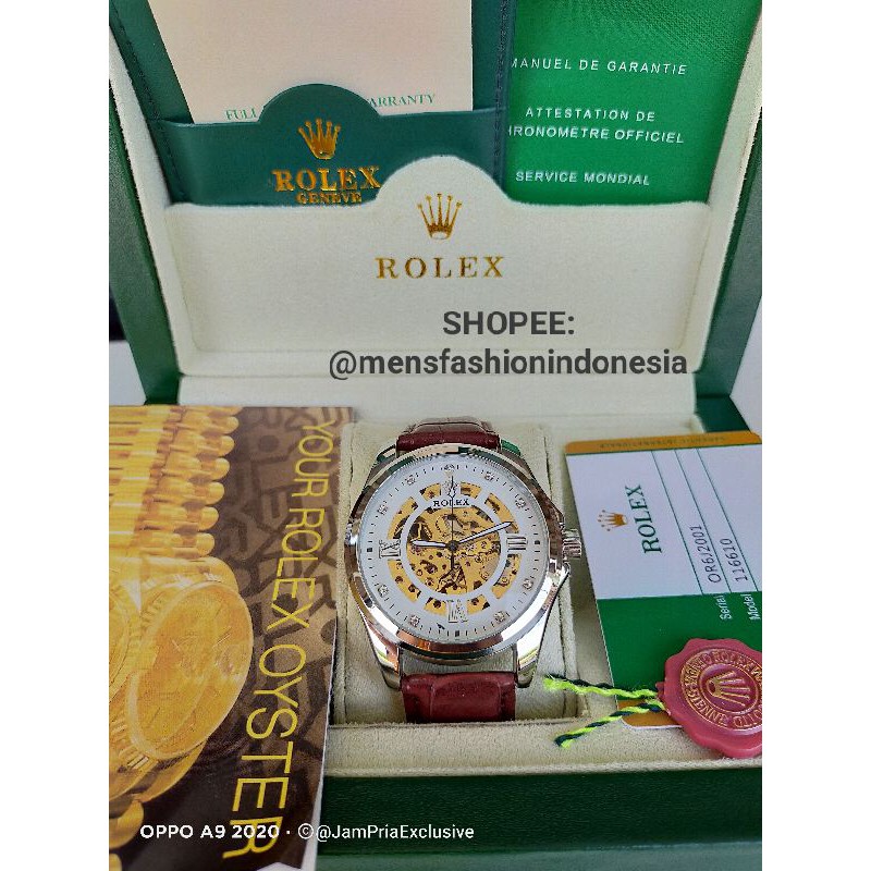 JAM TANGAN ROLEX  AUTOMATIC TANPA BATERAI GOOD QUALITY