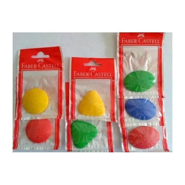 

PENGHAPUS CRAYON TRIANGLE,AROUND,AND OVAL IN POLYBAG 185022 FABER