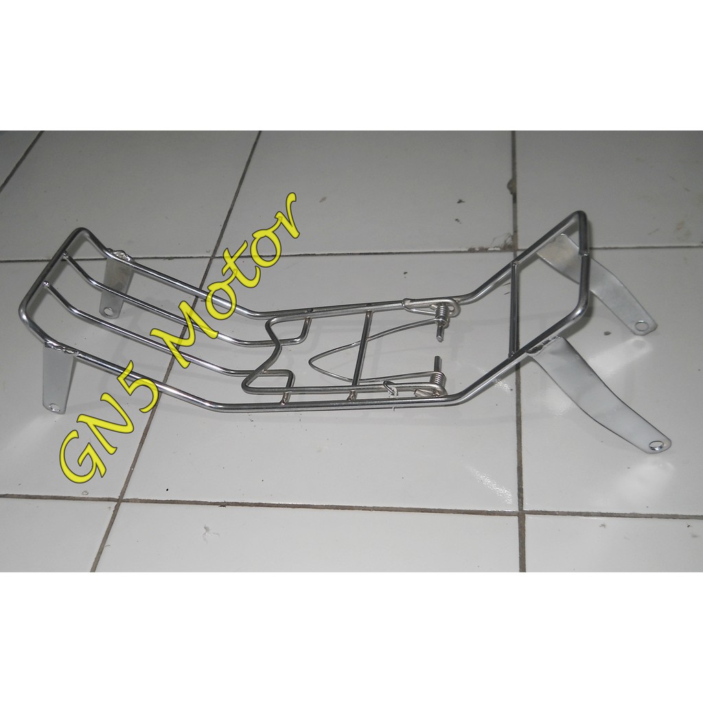 RAK JEPIT BAGASI TANGGA KERANJANG JEPITAN TENGAH ASTREA 800 STAR PRIMA FULL BESI CHROME