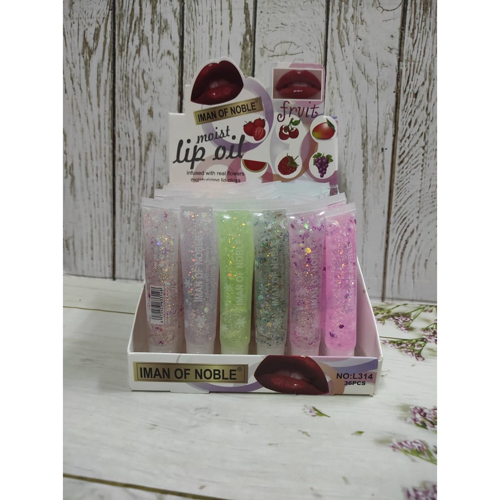 ( 6 pcs ) LIP GLOSS MOIST LIP OIL FRUIT NEW L314-IMANOFNOBLE