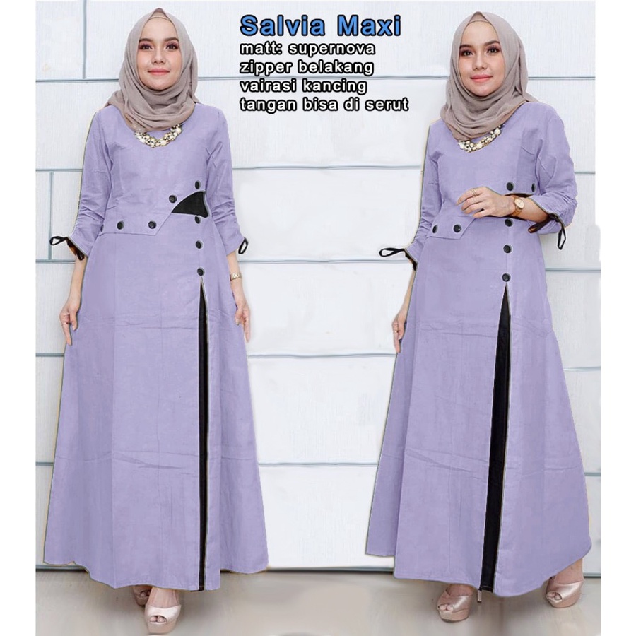 GAMIS MODERN SALVIA MAXI JUMBO MEWAH IMPORT ORI LEBARAN MEWAH BEST SELLER  GAMIS 2022 TERBARU PEREMPUAN SYARI CASUAL WANITA MURAH POLOS FASHION TERBARU DEWASA DRESS CANTIK BUSUI ELEGAN OOTD CEWEK MUSLIMAHQ2B5-4