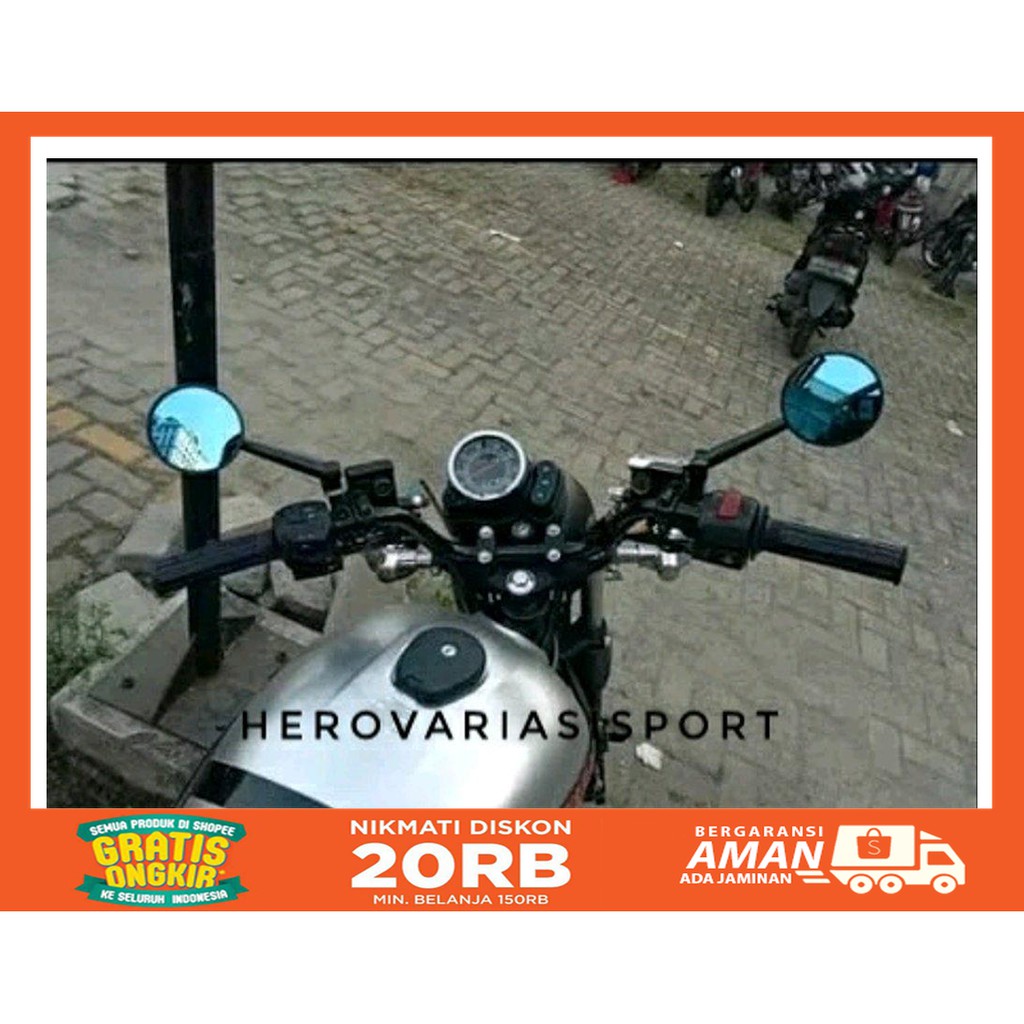 Spion Bulat Model Rizoma Class Cnc Motor W175 Scooter Vespa