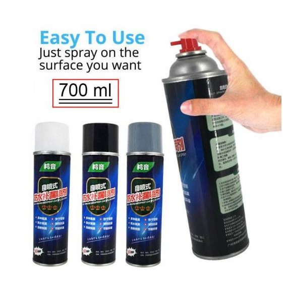 Spray Anti Bocor Waterproof Pelapis Dinding Tembok Atap Plafon Cat Semprot Tahan Air Leakproof