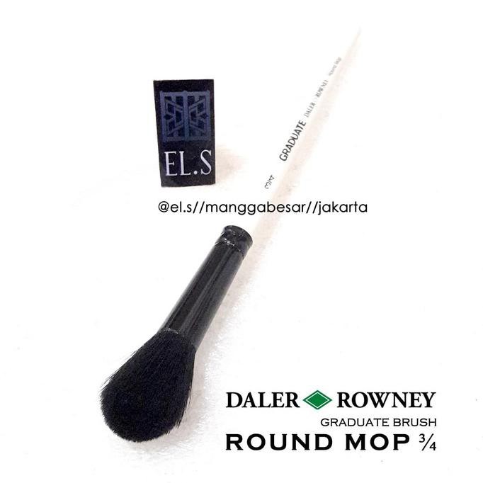 

Daler Rowney Graduate Brush Round Mop 3/4 (Kuas Lukis)