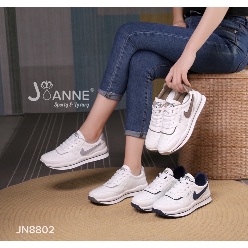 RESTOCK!! [ORIGINAL] JOANNE Sporty Sneakers Shoes Sepatu Wanita #JN8802 N
