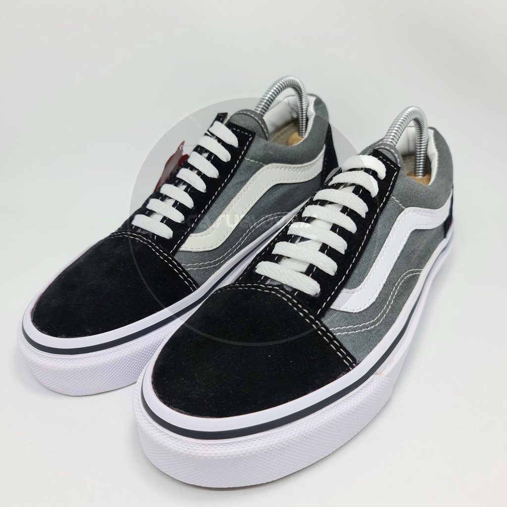 dark grey old skool vans
