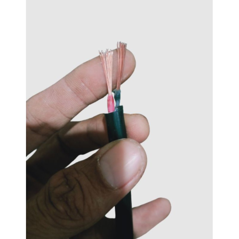 Kabel serabut hitam 2x1,5mm