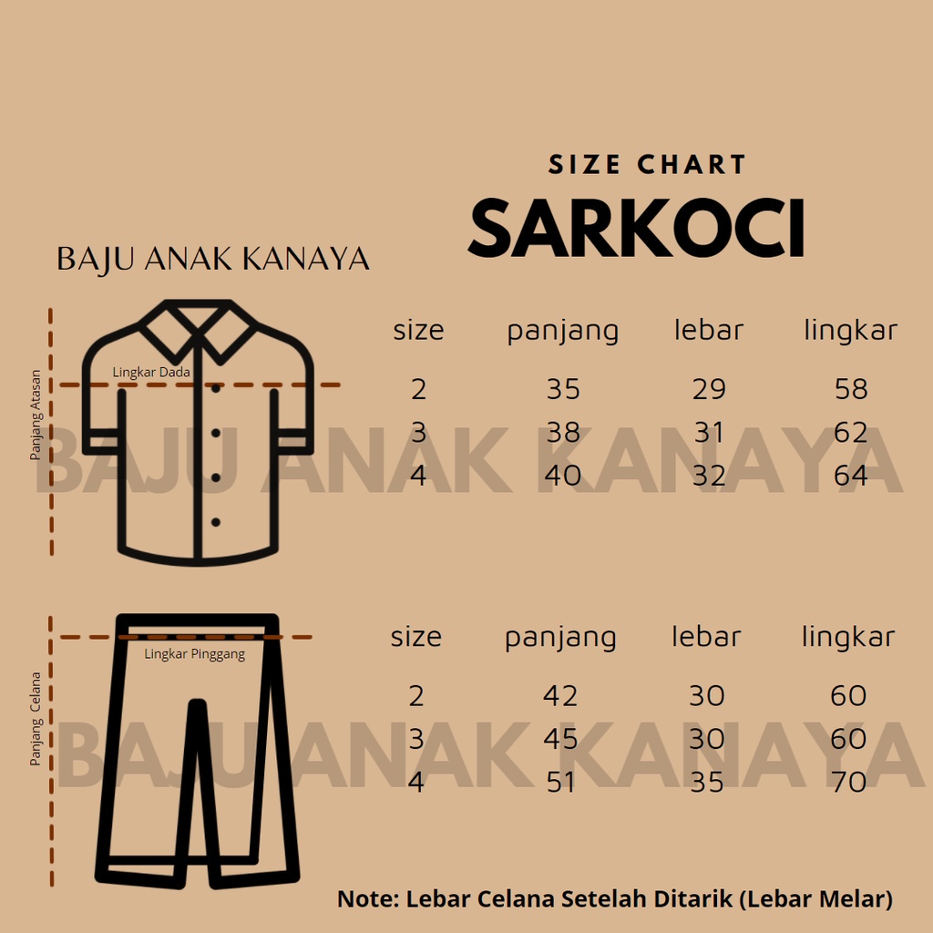 6bln-3 tahun Sarkoci Anak Karakter by Little Koda (SNI)