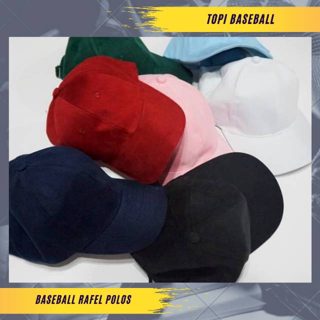 Topi Baseball Polos Cakop Unisex Bahan Rafel Denim Distro - Topi Distro Pria