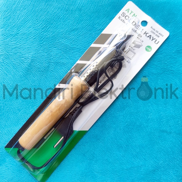 Solder Kayu ATN 40 Watt Kabel Tembaga - Iron Solder 40w gagang kayu ATN SK-A004