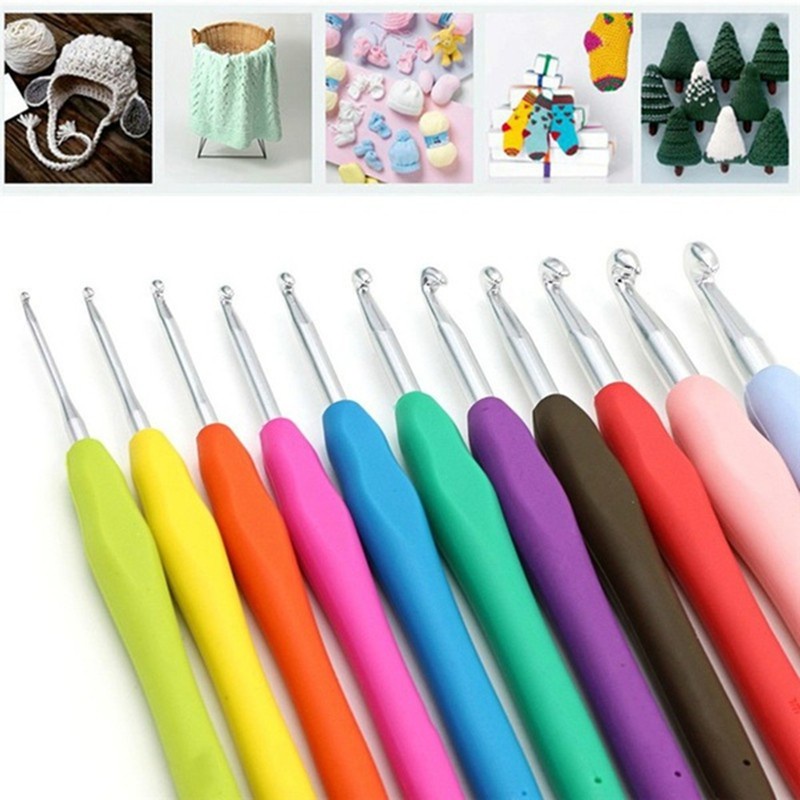 1 pcs 2.0mm-10.0mm Crochet hooks Jarum Jahitan Kerajinan rajut