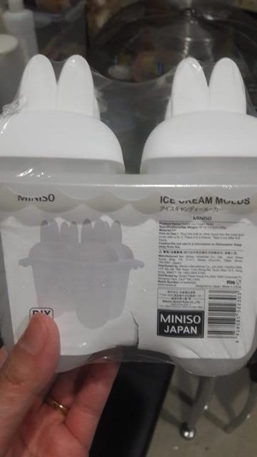 Miniso Cetakan Es Popsicle Ice Cream Mold Rabbit