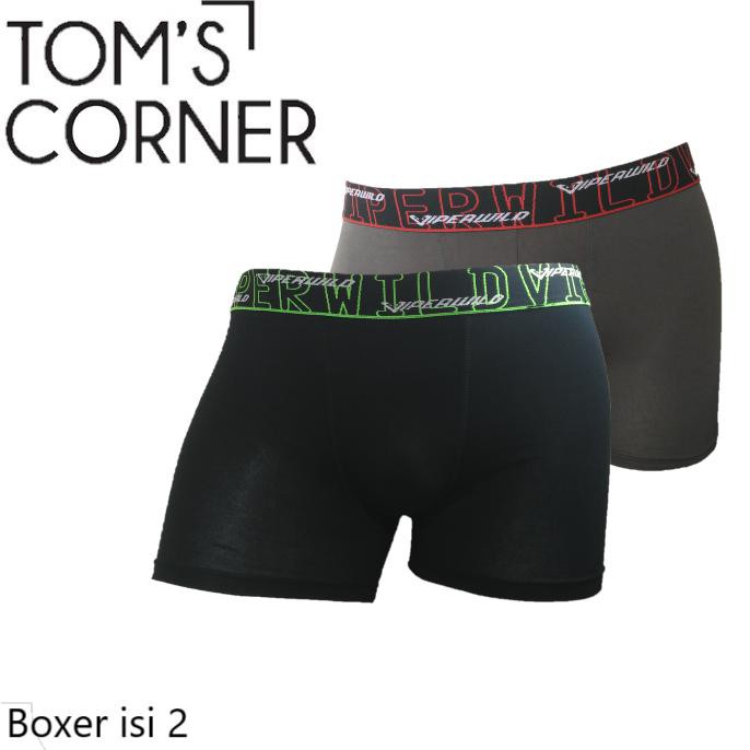 BOXER VIPER ISI 2 | CELANA BOXER PRIA GTMAN | CELANA DALAM PRIA VPBX02 - MIX, M - tomsS-ped
