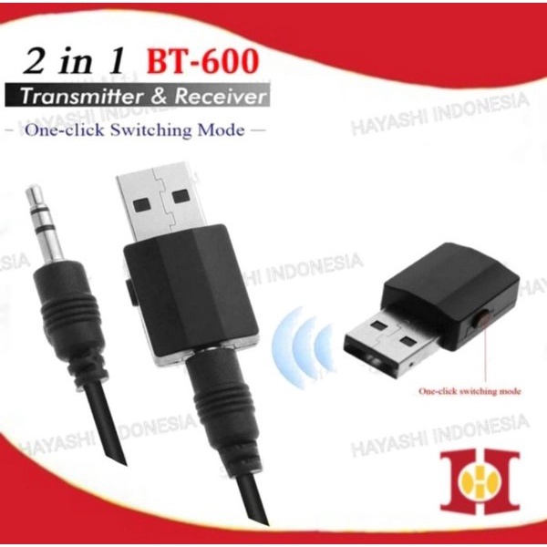 Bluetooth USB Dongle 5.0 Audio Wireless Stereo Receiver Adapter 2 In 1