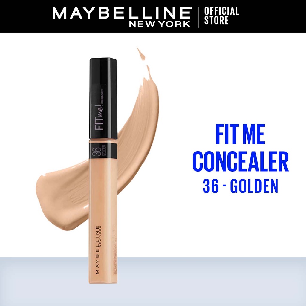 Maybelline Fit Me! Liquid Concealer MakeUp - 36 Golden (Dengan Coverage Tinggi & Hasil Natural)