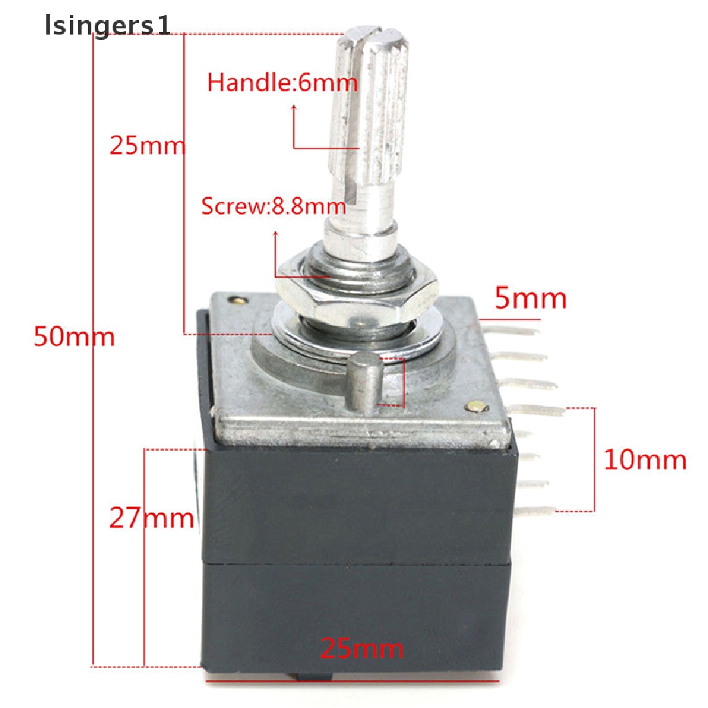 (lsingers1) 1pc potentiometer 50K log alps audio stereo Dengan Kontrol volume