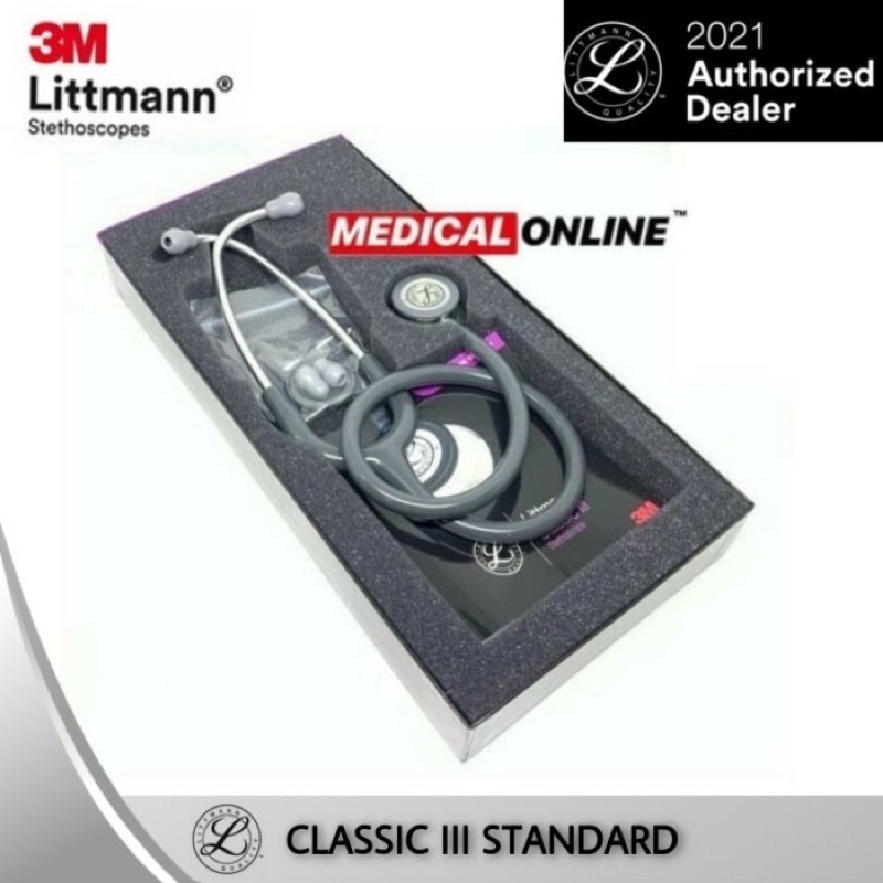 3M STETOSKOP LITTMANN CLASSIC III GRAY 5621 GREY LITMAN LITTMAN LITMANN MEDICAL ONLINE CLASSIC 3