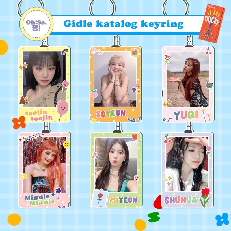 G-IDLE CLEAR KEYRING KEYCHAIN GANTUNGAN KUNCI (gidle)