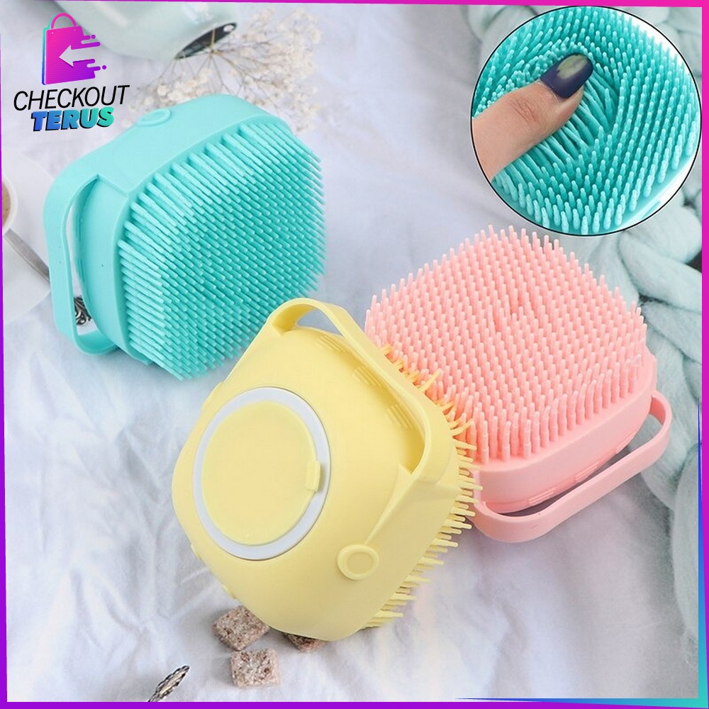 CT C284 Sikat Mandi Silikon Sikat Mandi Badan Perlengkapan Mandi Brush Spons Mandi Shower Dispenser Sabun Mandi Portable