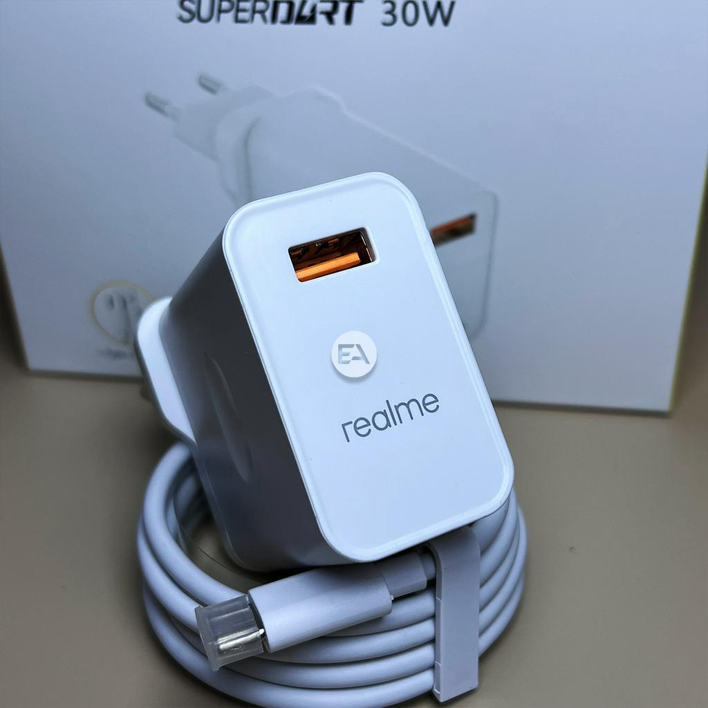 Charger Realme 30W SUPERDART TYPE C ORIGINAL 100%