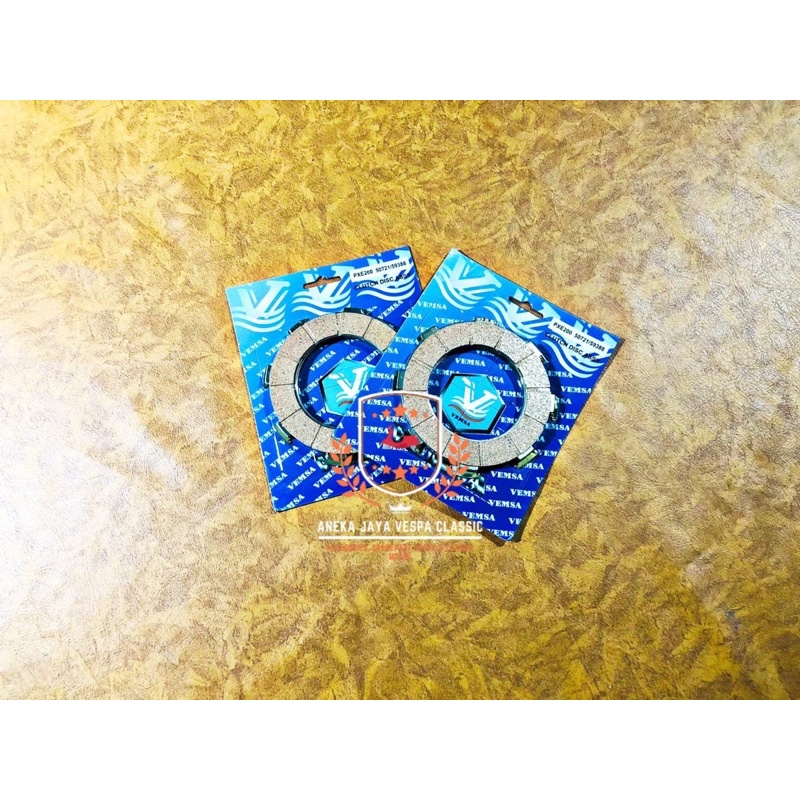 Kampas Kopling Vespa Excel / Exclusive (Set) Merk Vemsa