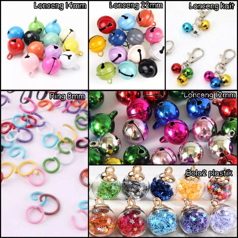 Lonceng kucing anjing untuk kalung 12mm/14mm/22mm