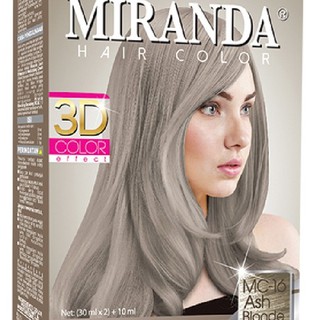 Miranda Hair Color Cat  Rambut  Permanen  MC16 Ash Blonde 