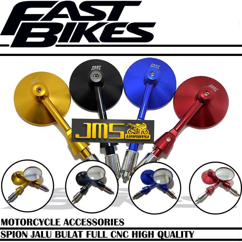 spion Jalu bulat cnc fastbiker universal mio beat Vario Vixion nmax aerox pcx fu mx