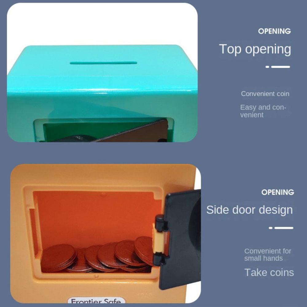 Lanfy Koin Bank Mini Mainan Hadiah Ulang Tahun Anak ATM Berputar Kode Password Cash storage Box
