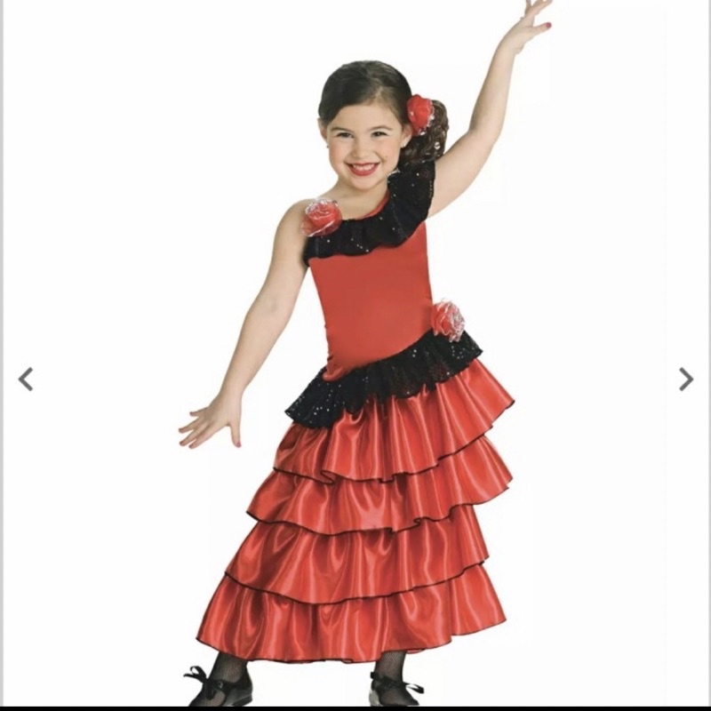 kostum anak halloween tari spanyol / spanish flamenco costume
