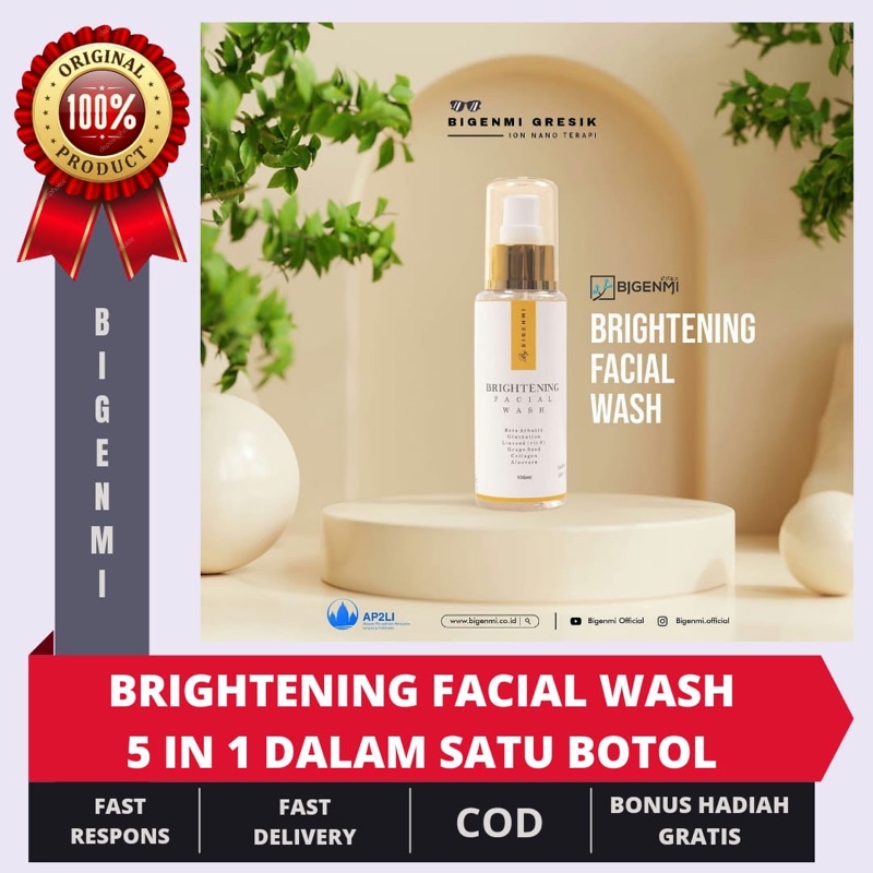 [MASTER STOCKIST] Brightening Facial Wash 5 In 1 Bigenmi Untuk Semua Jenis Kulit
