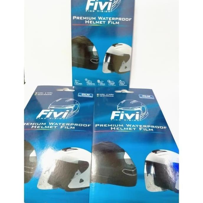 Stiker Anti gores kaca film helm anti air Fivi uv silau visor helmet