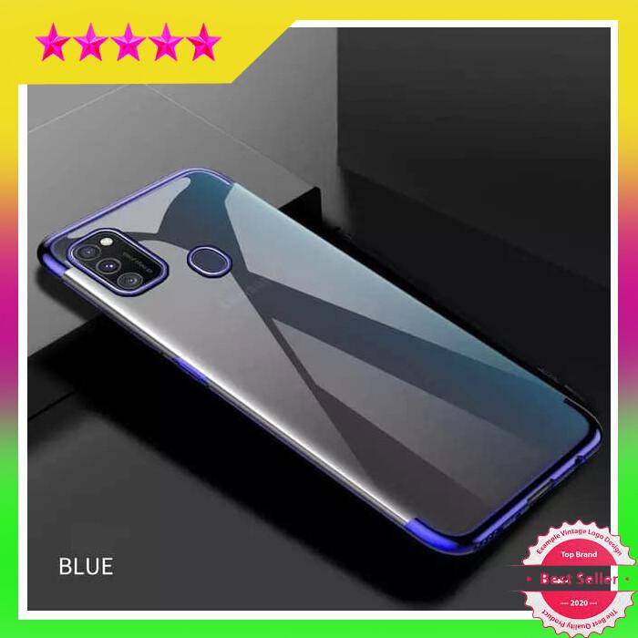 SAMSUNG M31 SOFT CASE PLATING LUXURY LIST CHROME