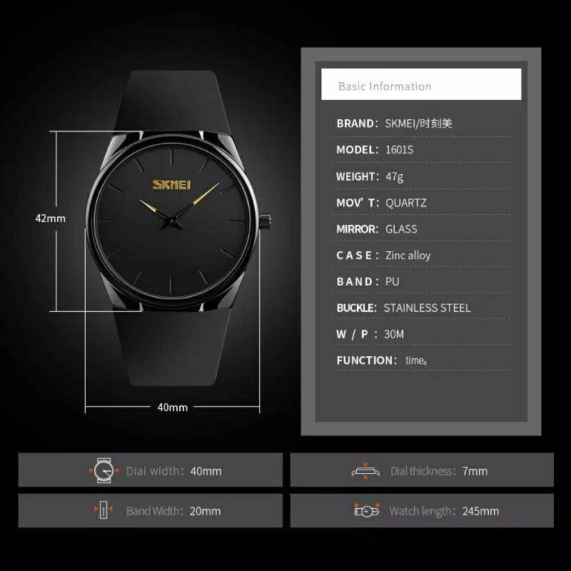 JAM TANGAN PRIA SKMEI 1601 ORIGINAL DIGITAL TIME WATERESISTAN 50ATM/JAM TANGAN SKMEI STRAP KARET LENTUR ANTI PATAH/Jam Tangan Pria / SKMEI 1601 Soft Band Analog Watches / Jam Tangan Analog Original / SKMEI