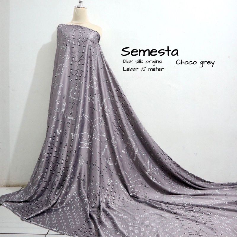 Kain DSilk motif Semesta Alam harga setengah meter