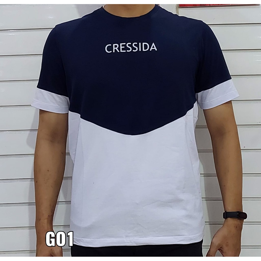 gos CRESSIDA KAOS Pakaian Pria Atasan Kaos Oblong Casual Santai Slimfit Lengan Pendek Original Brand