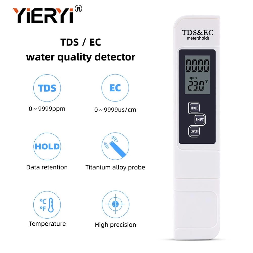 PH Meter TDS / EC Meter Alat ukur Hidroponik Kualitas Air Aquarium Keasaman Air