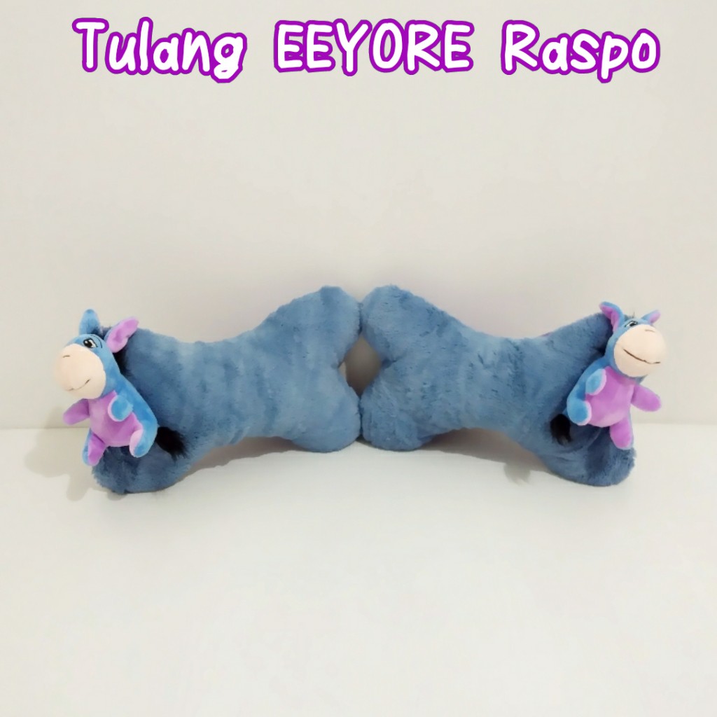 Bantal Mobil - sandaran kepala -Tulang Boneka Eeyore Raspo