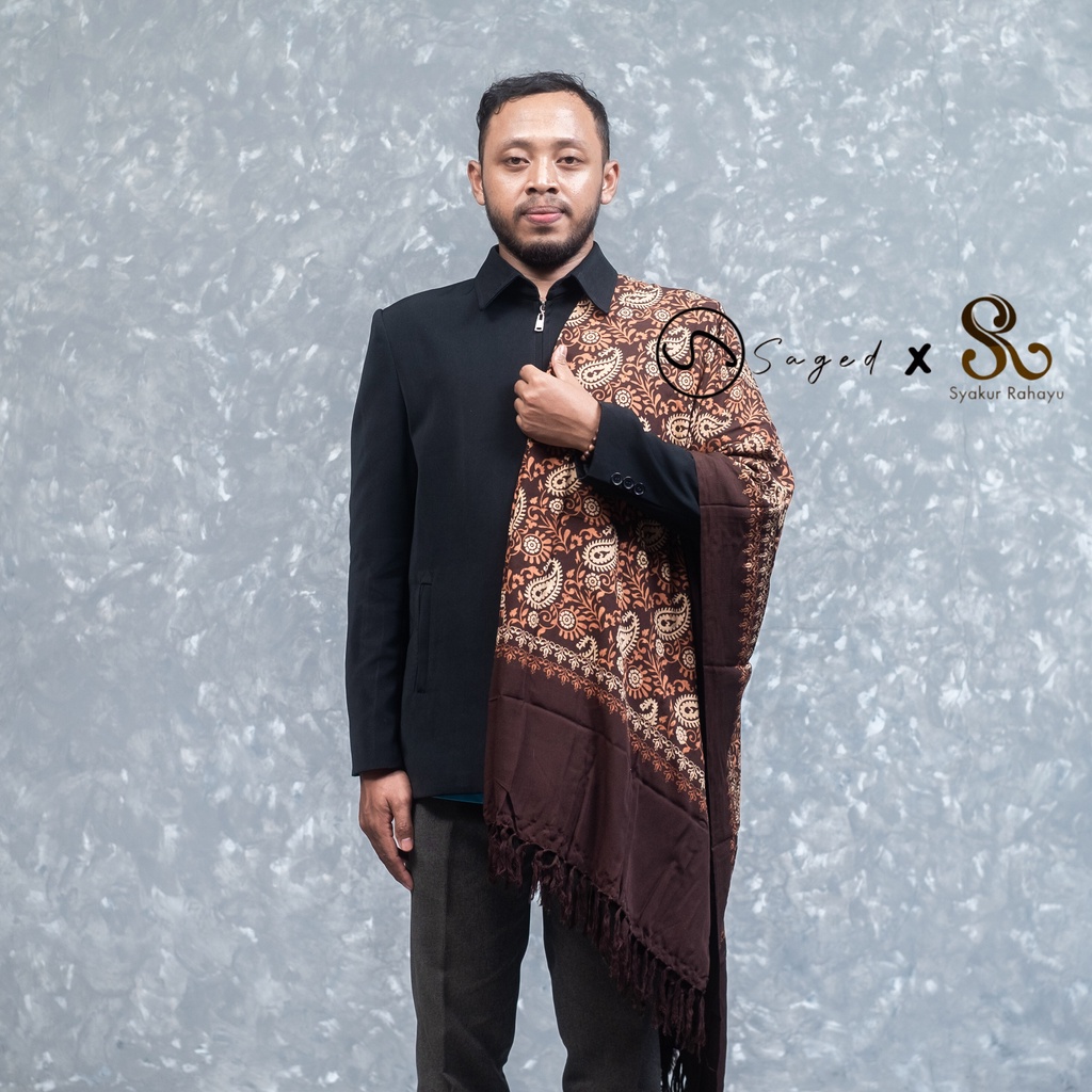 SORBAN PANJANG SORBAN KASHMIRI JUMBO BAHAN RAYON EKSKLUSIF