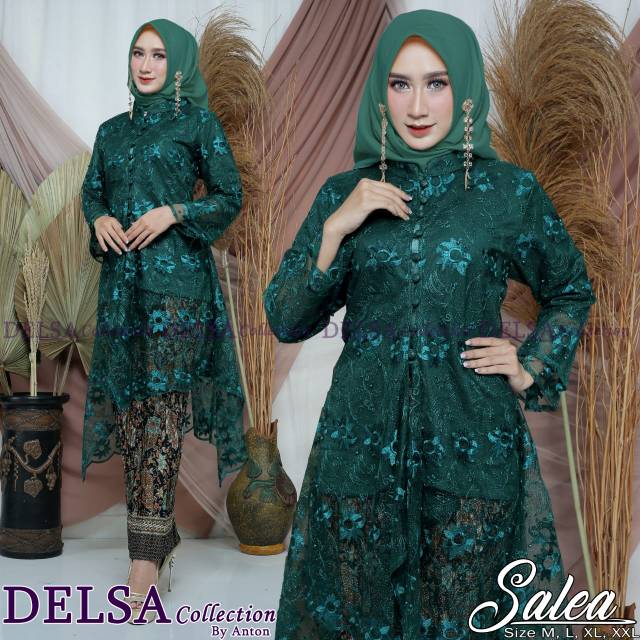 Set kebaya salsa tunic tulle mutiara