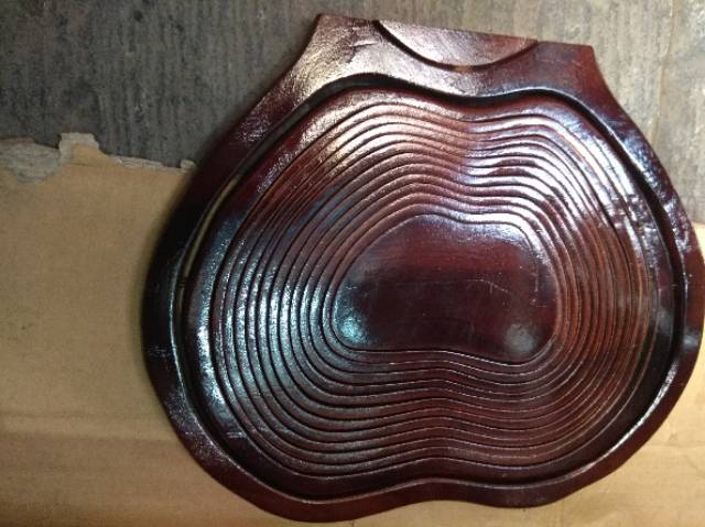 TEMPAT BUAH BENTUK APEL SPIRAL BAHAN KAYU JATI ASLI 27 x 25 x 26 cm DEKORASI RUMAH MURAH BEST SELLER